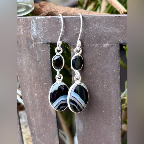 Botswana Agate Necklace & Earring Set! - Picture 7 of 14